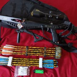 Pack CHASSE NOCTURNE Arbal&egrave;te siege 300 EK avec les accessoires+70 traits ,vision de nuit