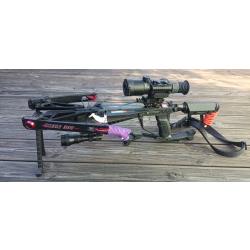 Pack CHASSE NOCTURNE Arbal&egrave;te siege 300 EK avec les accessoires+70 traits ,vision de nuit torche IR