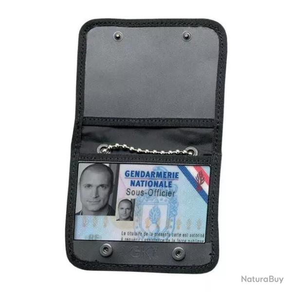 Porte-carte Tour de Cou Force de l'ordre Noir