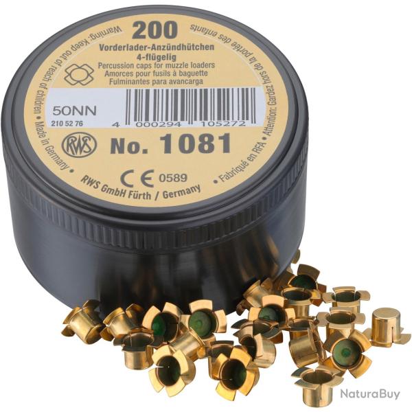 Amorces poudre noire No. 1081 � 6,12 mm