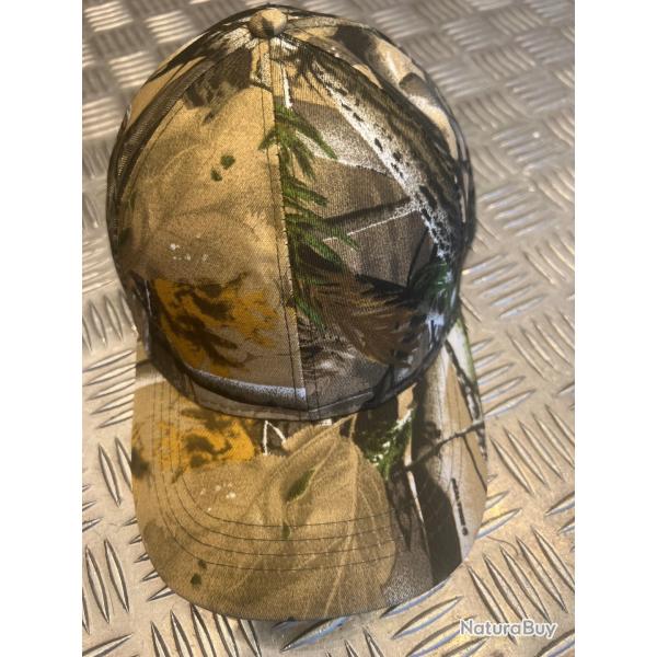 Casquette camouflage type militaire chasse foret taille unique avec reglage