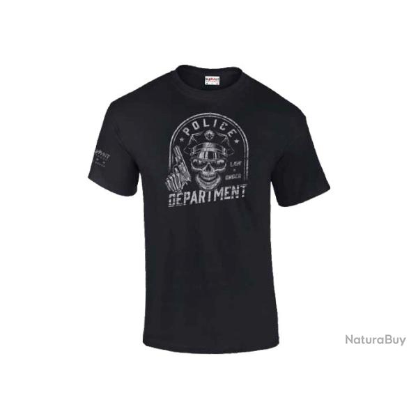 T-shirt Police Department Coloris Noir