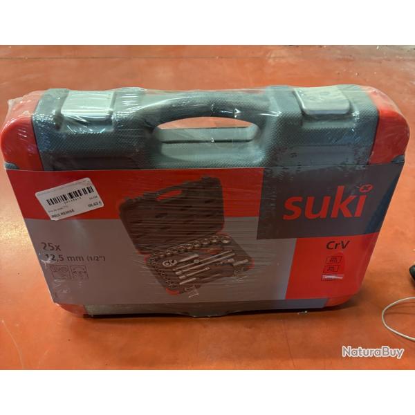 PROMO ! MALLETTE 25PCS CL  CLIQUET + DOUILLES 12.5MM (1/2P)