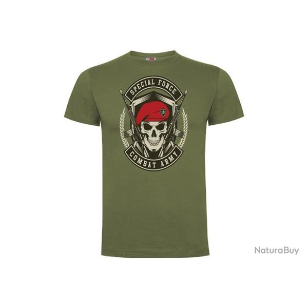 T-shirt Combat Army Coloris Vert