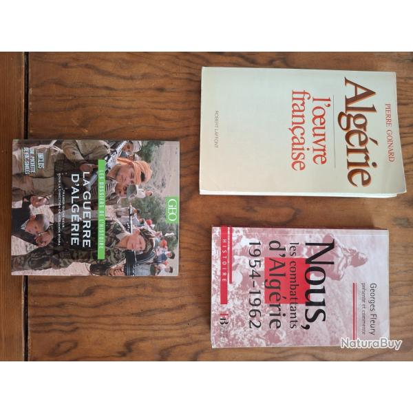 Lot livre guerre d'Alg�rie.