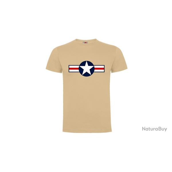 Tshirt Air Force Coloris tan