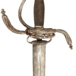FORTE &Eacute;P&Eacute;E &Agrave; BRANCHES ET ANNEAUX DE STYLE XVII&egrave; &Eacute;POQUE VIOLLET LE DUC FRANCE XIX&egrave; Collection France 