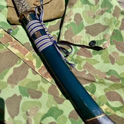 Grand Tanto de samurai &eacute;poque edo lame sign&eacute;e