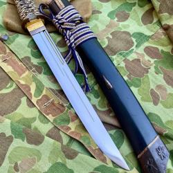 Grand Tanto de samurai &eacute;poque edo lame sign&eacute;e
