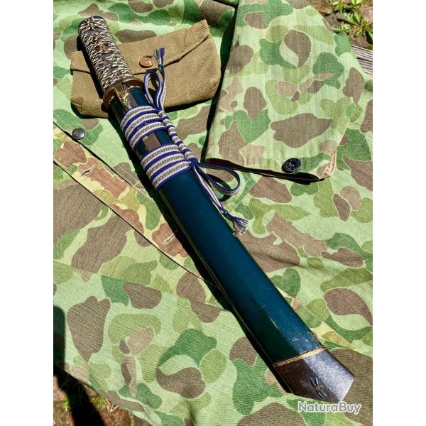 Grand Tanto de samurai �poque edo lame sign�e