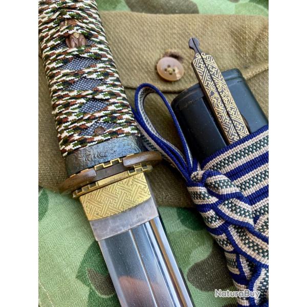 Grand Tanto de samurai �poque edo lame sign�e