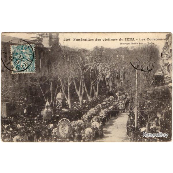 CPA - Marine Militaire - Fun�railles des victimes du IENA - Les Couronnes  -N�3017