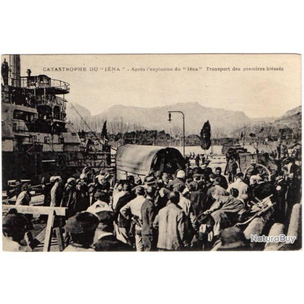 CPA - Marine Militaire -CATASTROPHE EXPLOSION CUIRASSE IENA 1907 TRANSPORT BLESSES - N�3115
