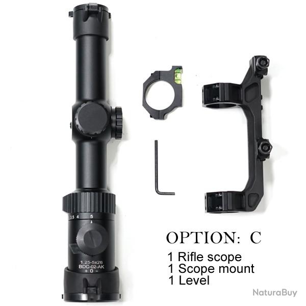 Lunette de vis�e SKWoptics Compact 1.25-5X26 BDC-01-M855-3 -**Option C- LIVRAISON GRATUITE !!!