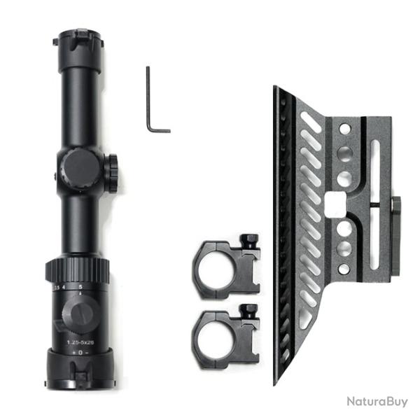 Lunette de vis�e SKWoptics Compact 1.25-5x26x BDC-AK -**OPTION C- LIVRAISON GRATUITE !!!