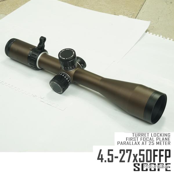 Lunette de vis�e SKWoptics Compact 4.5-27x50 Anneau de 30mm Paiement en 3 ou 4 fois -
