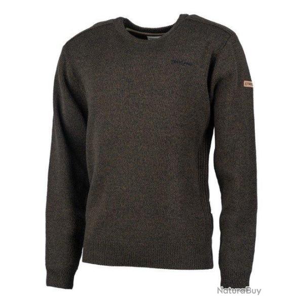 Pull en laine marron TREELAND