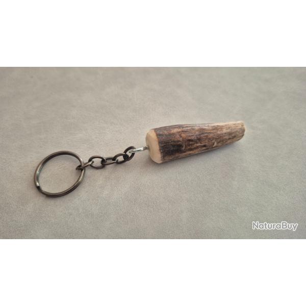 Porte clef bois de cerf 2
