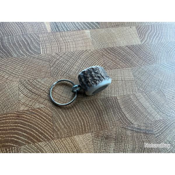 Porte clef bois de cerf 3