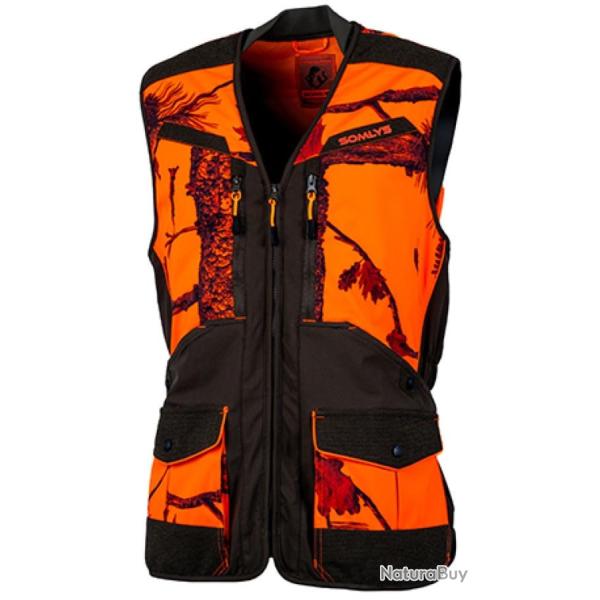 Gilet de chasse Newtek orange Somlys M