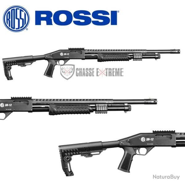 Fusil � Pompe ROSSI SR-12 Tactical Cal 12/76 Noir