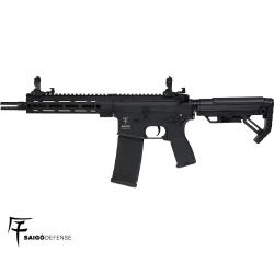 R&eacute;plique airsoft AEG SHINOBI NOIR SAIGO DEFENSE M4-M16, chargeur 130 billes