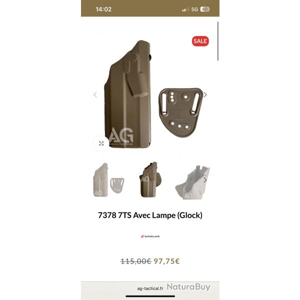 Safariland glock 17 GEN 5 LIGHT 7378 7TS