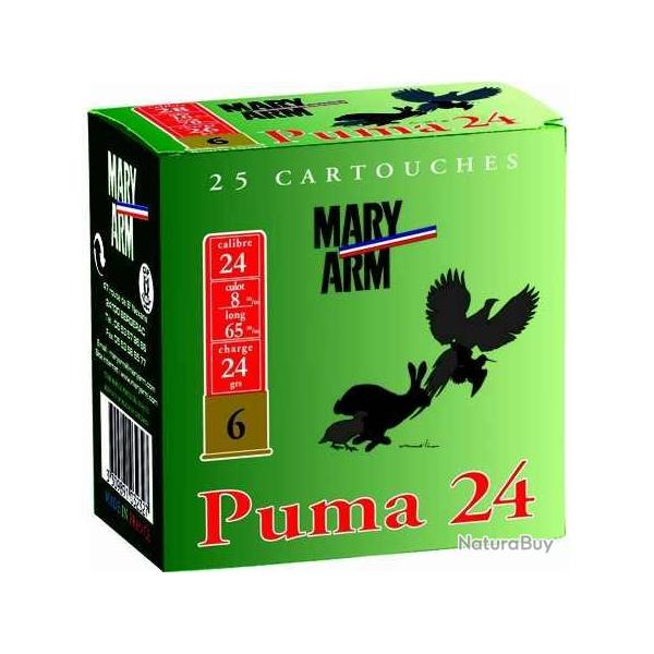 MARY ARM Cartouches de chasse Puma 24 - par boite de 25  24  / 65  24g - 6