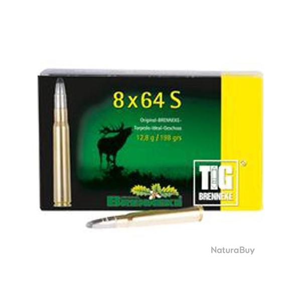 BRENNEKE Balles de chasse Tig brenneke - par boite de 20  8 x 64 S   198Gr