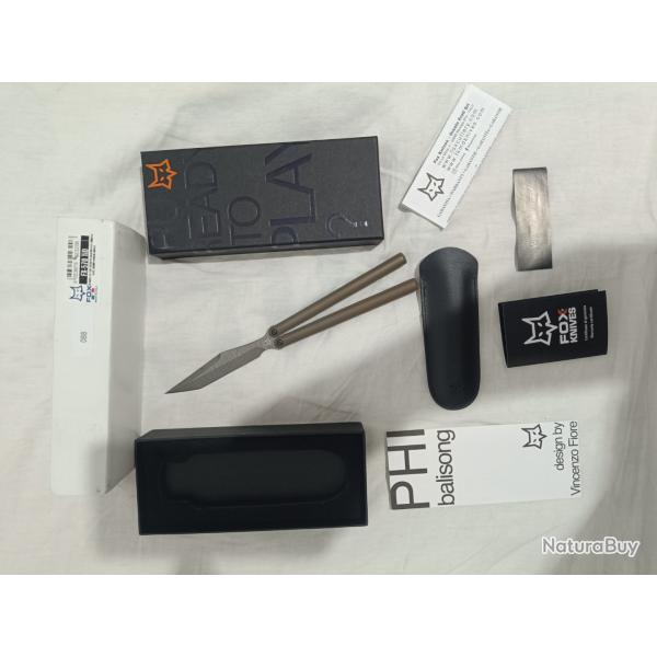 Balisong FX-570TID - Fox Phi Damascus Reference - FX-570TID