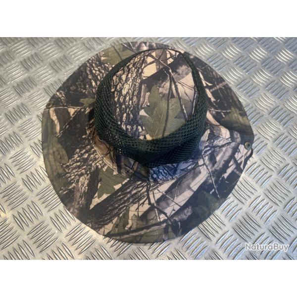 Chapeau camouflage protection solaire maille respirante peche randonnee chasse  jungle camping