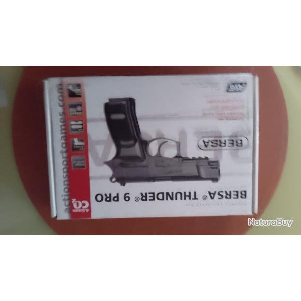 Bersa Thunder 9 Pro avec billes et cartouche CO2 occasion en bon �tat. Voir les photos.