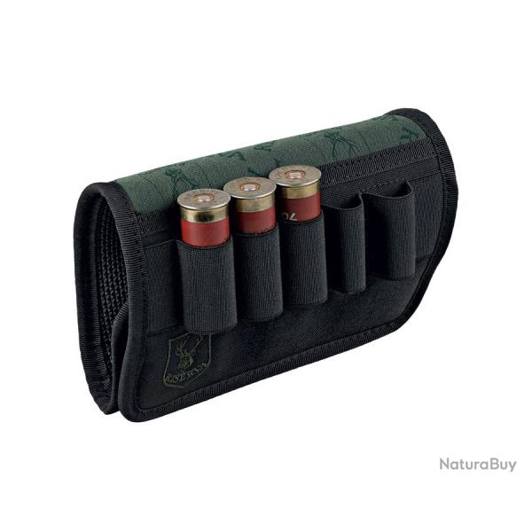 �tui � cartouches pour crosse fusil 5 tubes multicalibre Riserva R1416