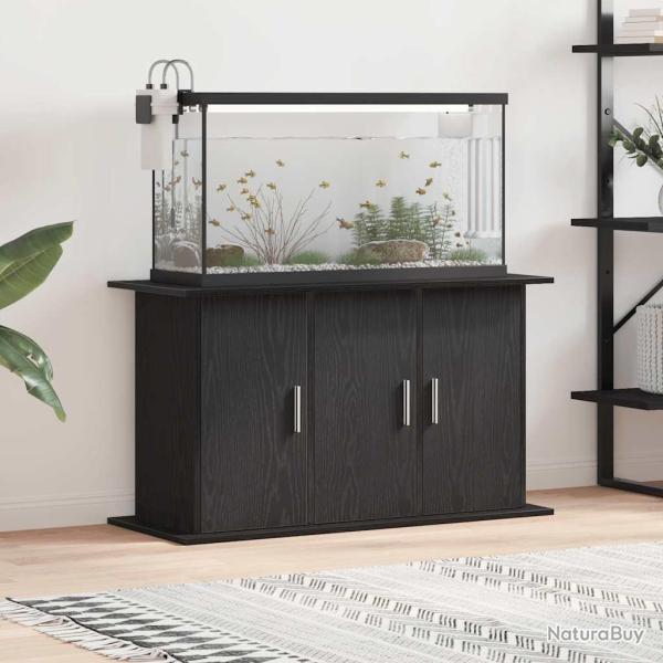 Support d'aquarium chne noir 101x41x58 cm bois d'ingnierie