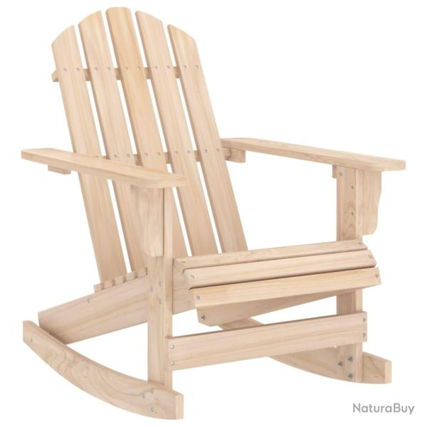 Chaise  bascule de jardin Adirondack bois de sapin massif