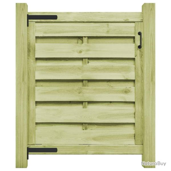 Portillon Bois de pin imprgn 100x100 cm Vert