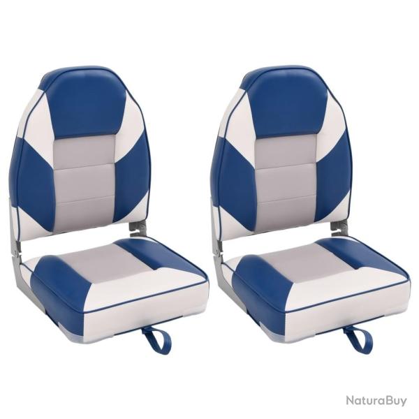 Si�ges de bateau pliables lot de 2 � dossier haut 39x43x58 cm