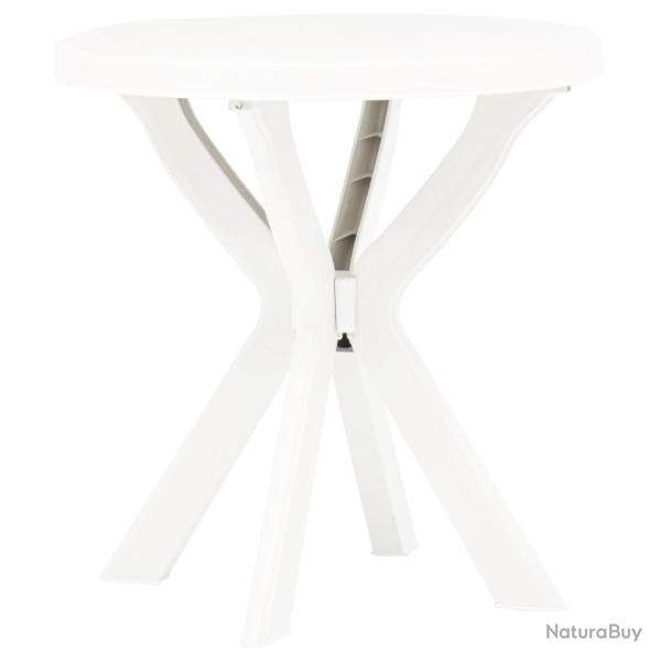 Table de bistro Blanc 70 cm Plastique