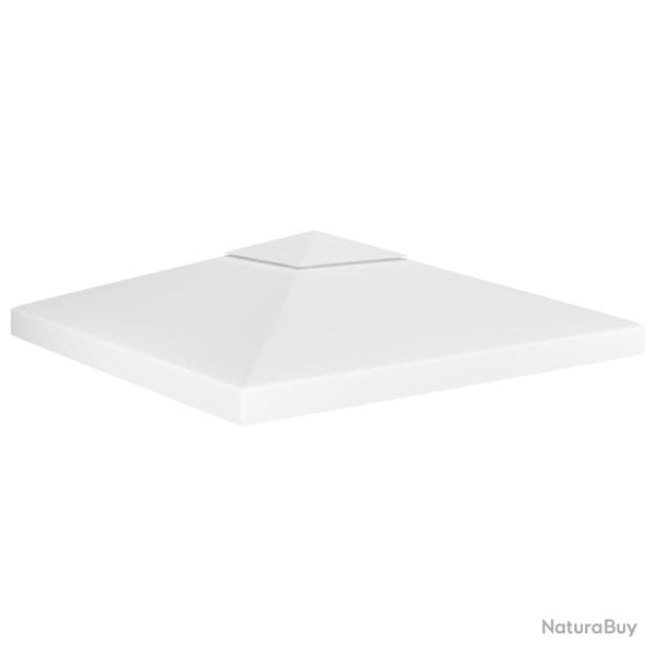 Toile de toit de belv�d�re 2 niveaux 310 g/m� 3x3 m Blanc