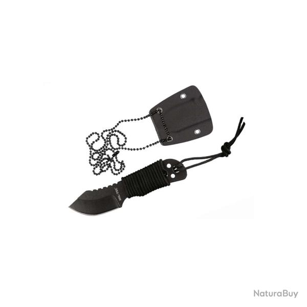 COUTEAU NECK KNIFE AVEC CHAINE longueur totale 9 CM Mil Tec