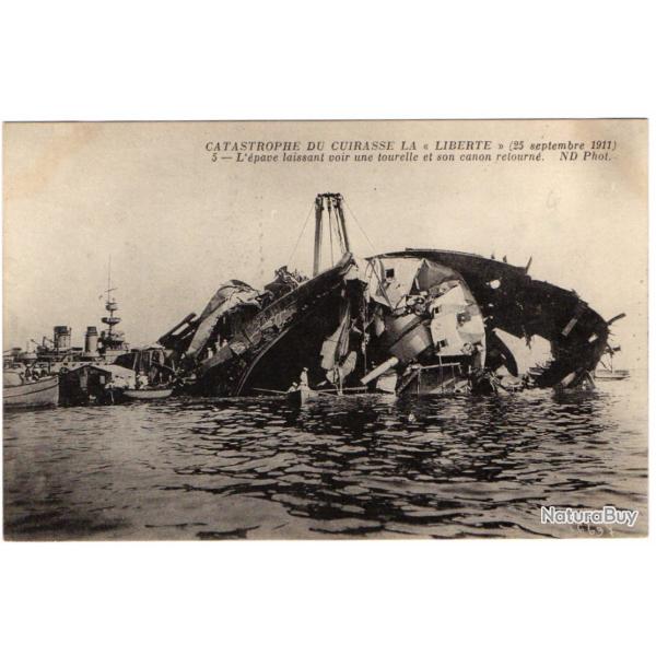 CPA - La catastrophe du Cuirass� � Libert� � - 25 septembre 1911  -N�3151