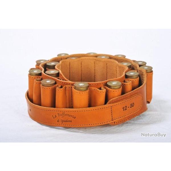 Cartouchi�re en Cuir cal 12 - 20 tubes