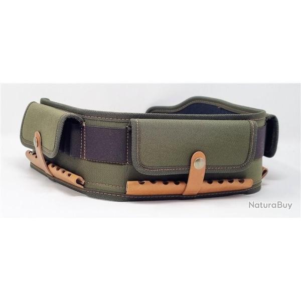 Cartouchi�re carabine Cordura avec pare ogives cuir