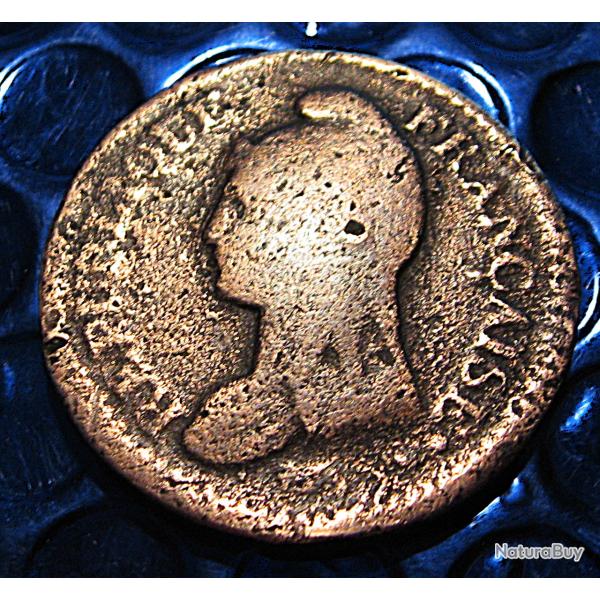 France  piece de 1 decime AA bronze (1748-1833) tb