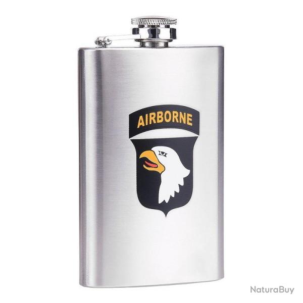 Flasque inox 170ml (6 oz) 101st Airborne RVS
