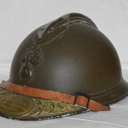 CASQUE ADRIAN 1915 OFFICIER-INFANTERIE OU LEGION ETRANGERE-ADRIAN FOREIGN LEGION HELMET-