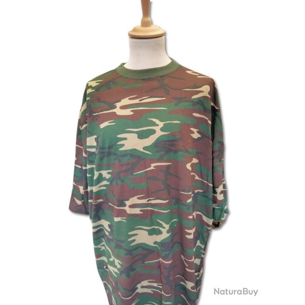 T-Shirt manche courte camouflage militaire  Petit Bateau taille 5XL - 100% COTON