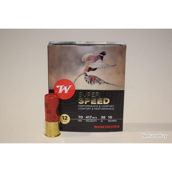 boite 10 cartouches Winchester super speed cal 12/70 bourre jupe 36 grammes, Numero 2
