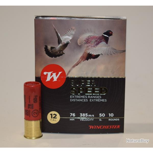 boite 10 cartouches Winchester super speed magnum cal 12/76 bourre jupe 50 grammes, Numero 2