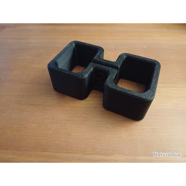 Coupleur chargeur AR9/glock long version CARBONE